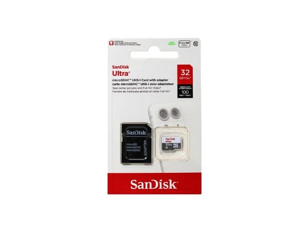 &u+ MICRO SD ORIGINAL 32 GB SANDISK CLASE 10